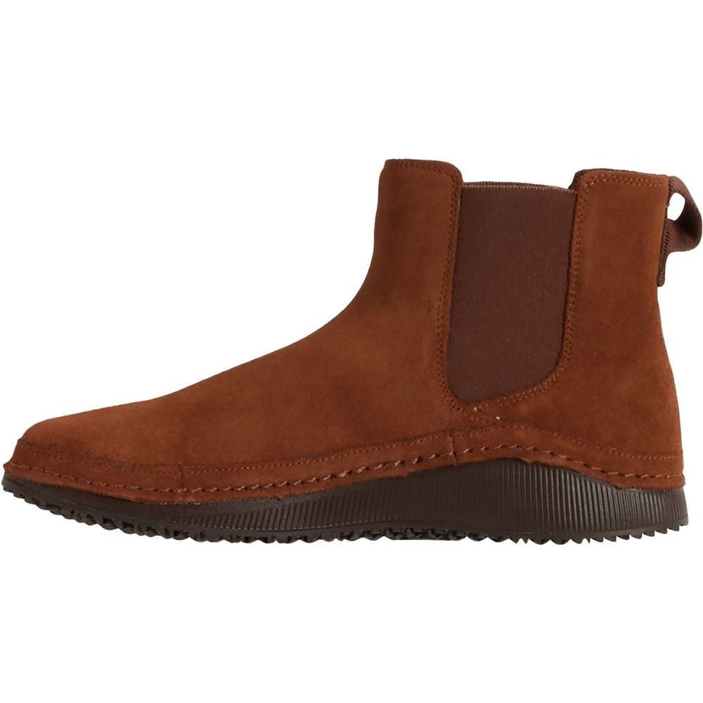 Chaco Paonia Chelsea Boots Men Sz 11 M Suede Cinnamon Brown Pull On Ankle - Picture 2 of 6